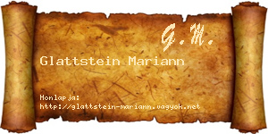 Glattstein Mariann névjegykártya